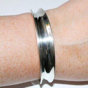 Sterling Silver Robert Lee Morris Modern Cuff Bracelet 32 Grams
